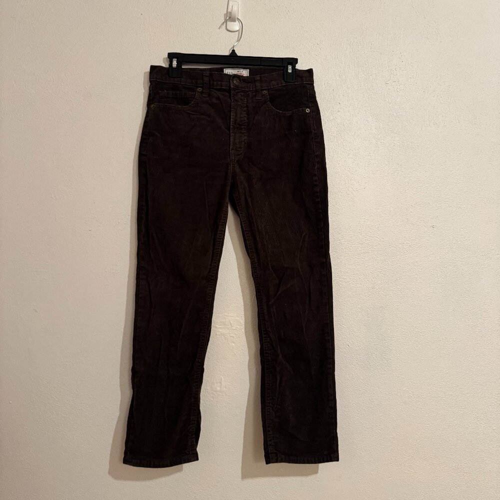 GAP Vintage Slim High-Rise Brown Corduroy Pants – Size 28 / 6